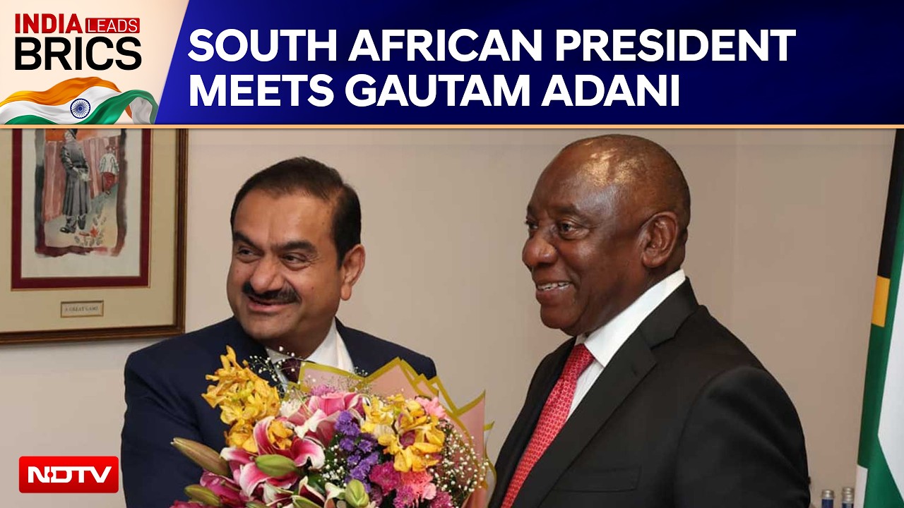 BRICS Summit 2026 | South African President Ramaphosa Meets Gautam Adani Ahead Of The BRICS Summit
