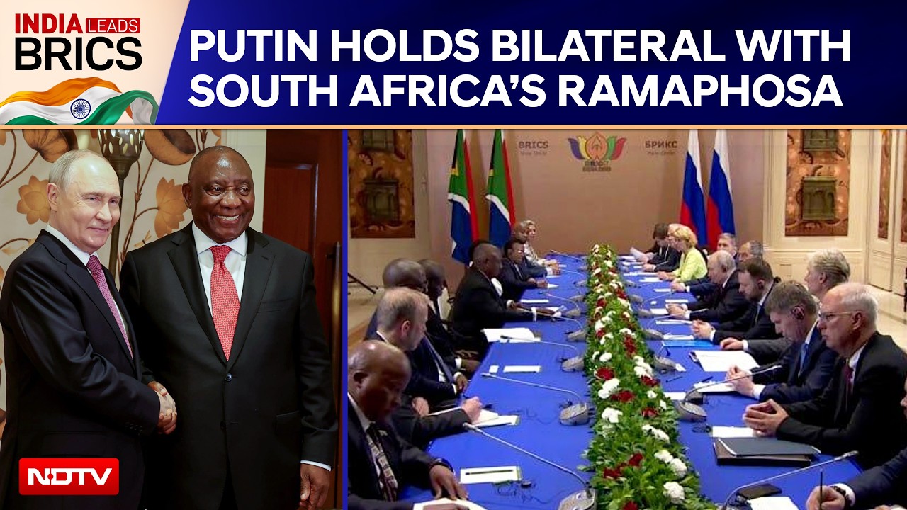 BRICS Summit | Vladimir Putin & Cyril Ramaphosa Hold Bilateral Talks On Sidelines Of BRICS Summit