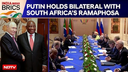 BRICS Summit | Vladimir Putin & Cyril Ramaphosa Hold Bilateral Talks On Sidelines Of BRICS Summit