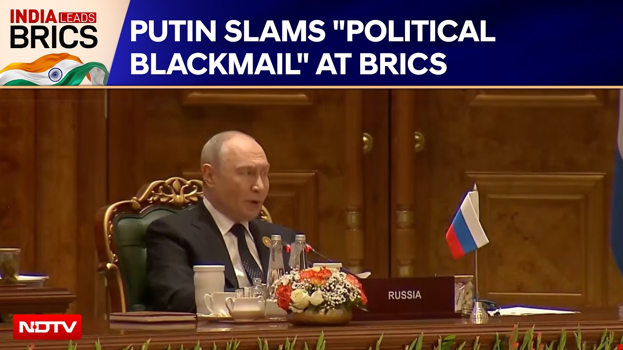Putin Slams Tariffs, Sanctions And "Political Blackmail" At BRICS