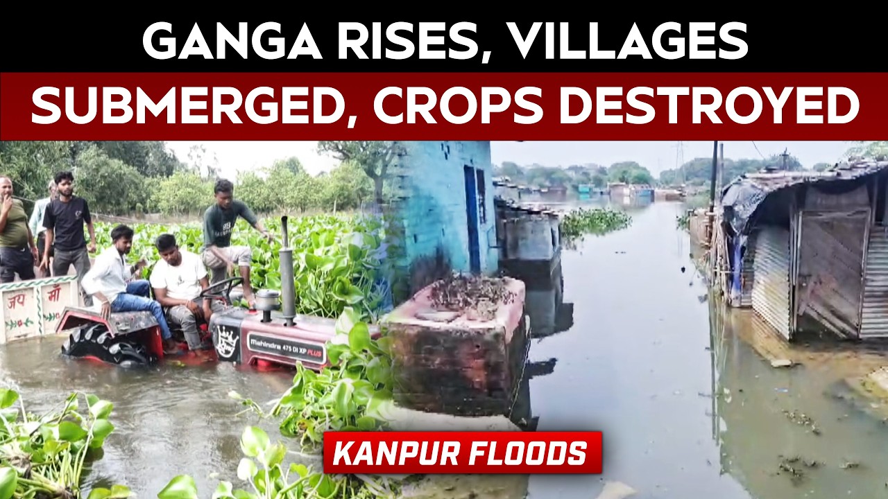 Kanpur Floods | UP Floods: Ganga Inundates Kanpur Villages, Residents Seek Relief