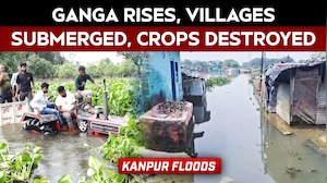 Kanpur Floods | UP Floods: Ganga Inundates Kanpur Villages, Residents Seek Relief