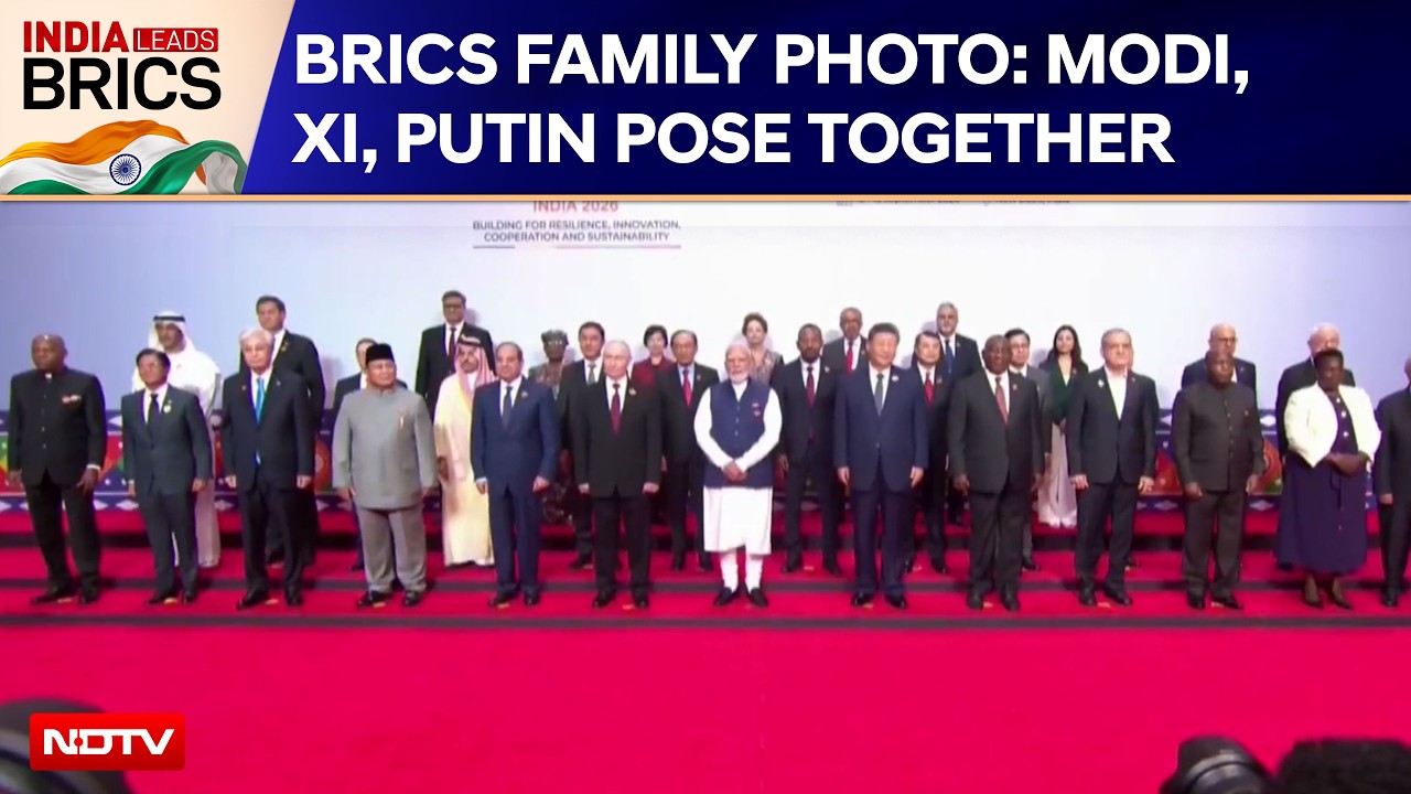 BRICS Summit 2026: Modi, Xi Jinping And Putin Pose Together For Grand Family Photo In Delhi