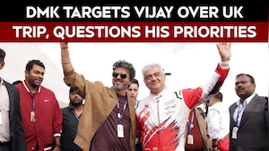 DMK Takes Swipe At TN CM Vijay Over UK Visit, Car Race Event