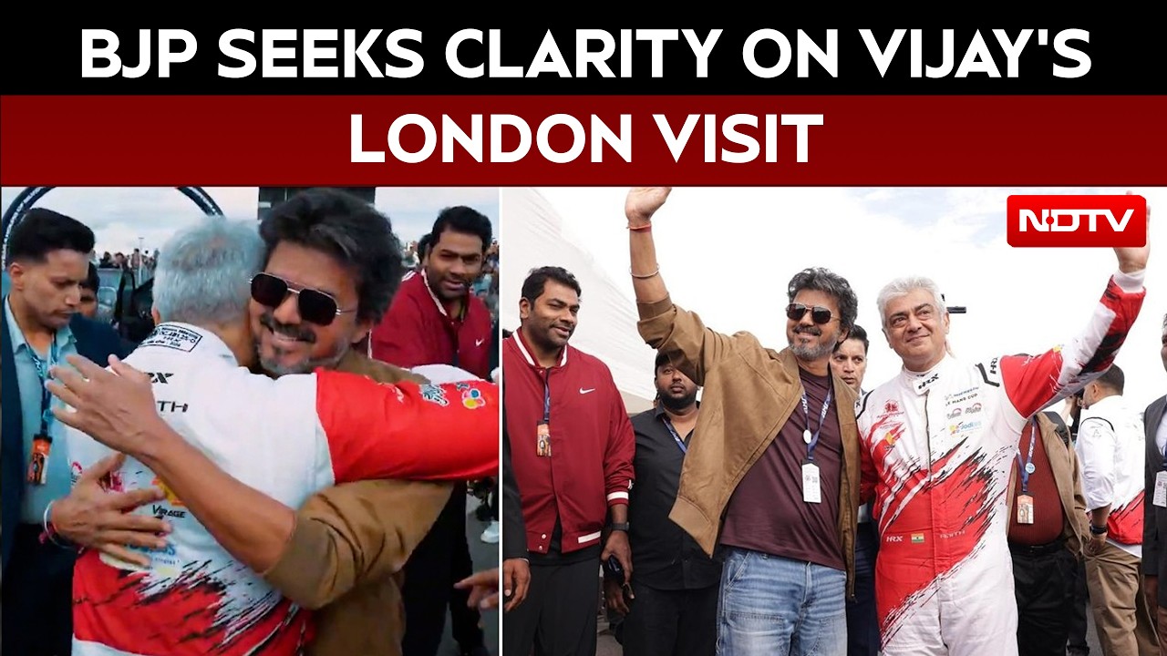 BJP Questions CM Vijay's London Trip, Asks About Govt Money, Investments