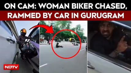 Gurugram Hit-And-Run: Woman Biker Chased, Hit By Car; Driver Flees