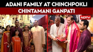 Ganesh Chaturthi 2026 | Adani Family Seeks Blessings At Mumbai&rsquo;s Chinchpokli Chintamani Ganpati