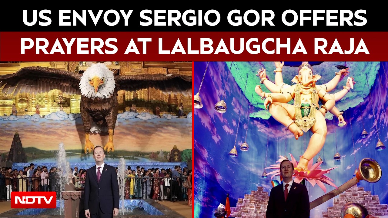 US Ambassador Sergio Gor Visits Lalbaugcha Raja, Joins Ganesh Chaturthi Celebrations In Mumbai