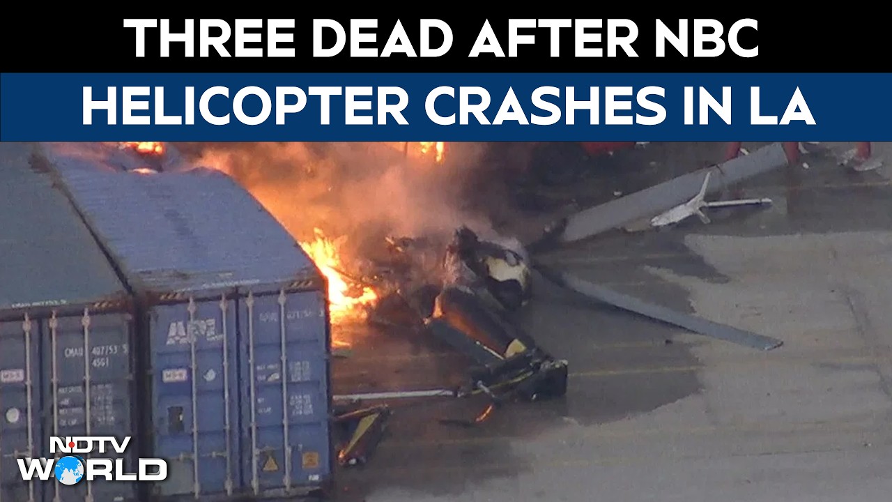 Three Dead After News Helicopter Crashes Near Fatal Bus Collision in Los Angeles