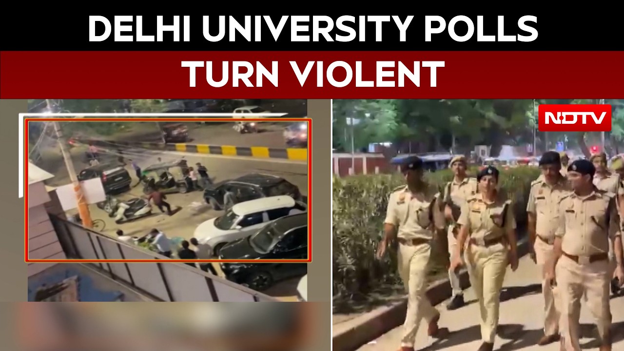 DU Election 2026 | Delhi University North Campus Tense After Clash During Poll Campaign