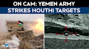Houthis Attack | Yemen Armed Forces Release Video Showing Strikes On Houthi Targets