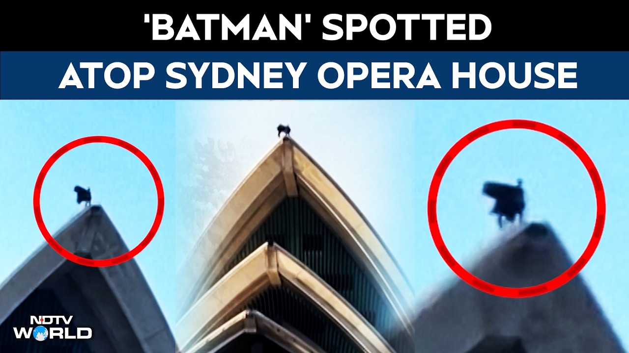 'Batman' Spotted On Top Of Opera House In Sydney
