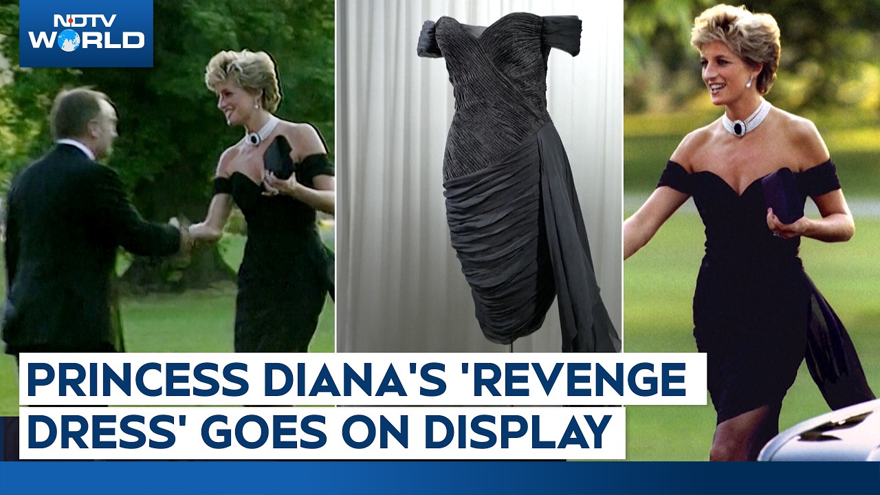 Princess Diana's 'Revenge Dress' Goes On Display In London Ahead Of Auction