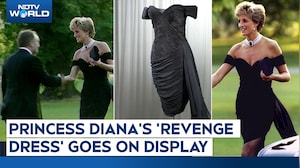 Princess Diana's 'Revenge Dress' Goes On Display In London Ahead Of Auction