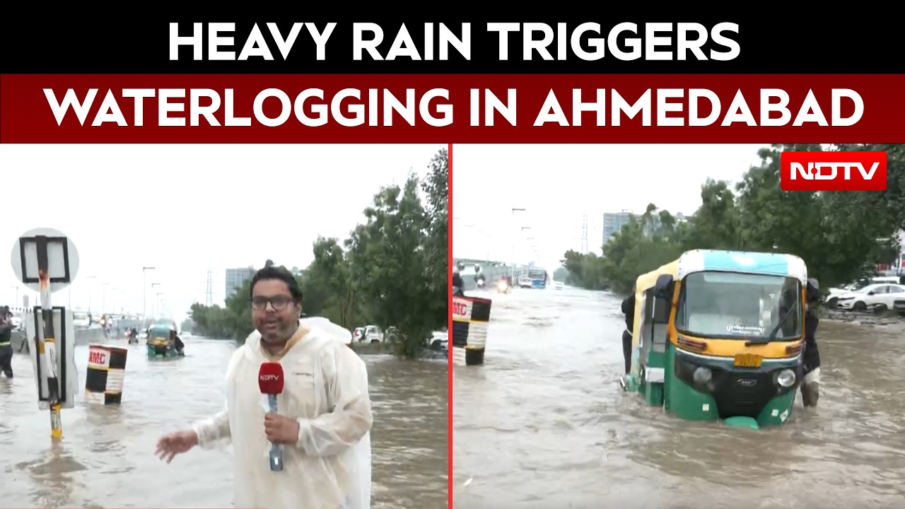 Heavy Rain Causes Severe Waterlogging Across Several Parts Of Ahmedabad