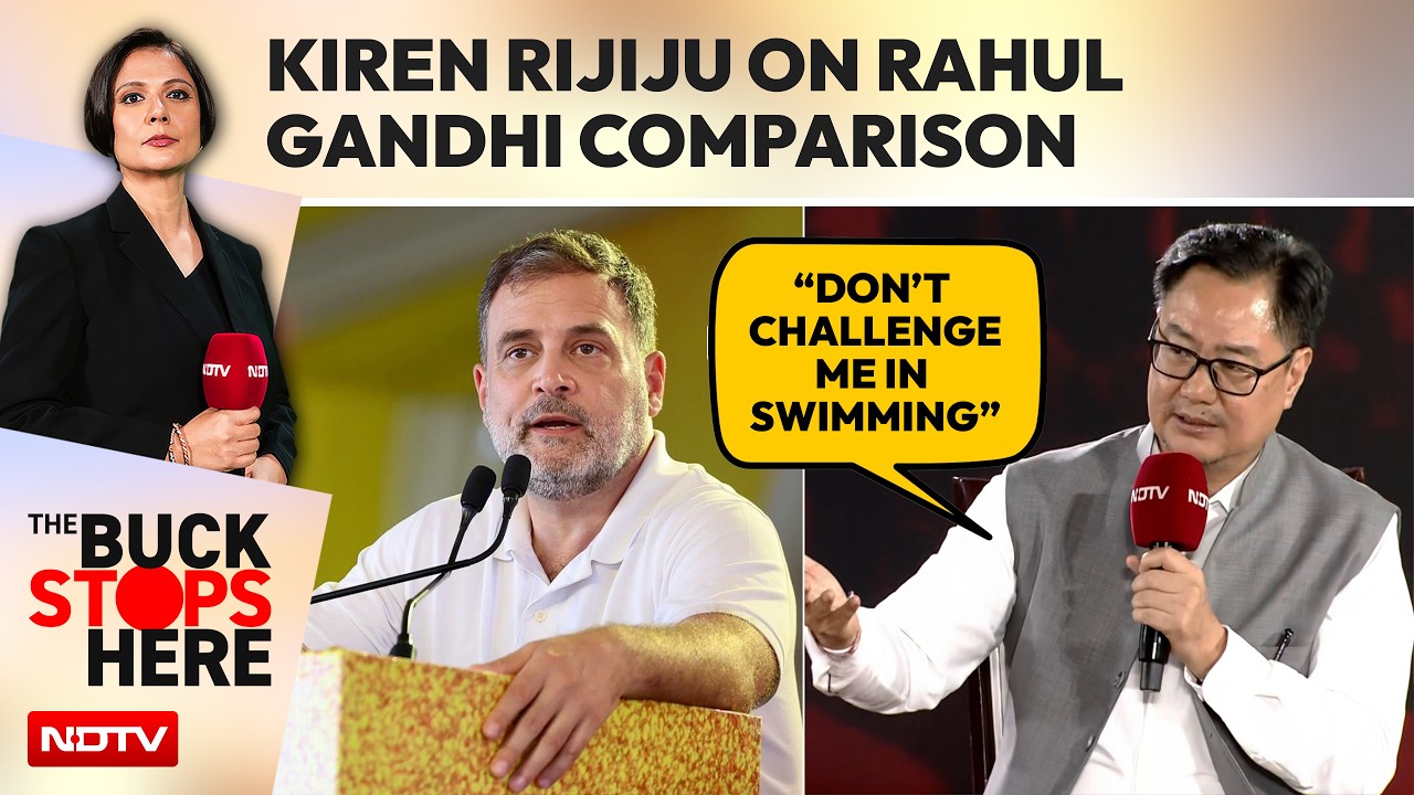 "Don't Challenge Me In Swimming": Kiren Rijiju On Rahul Gandhi Comparison