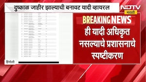 Hingoli News | आताची मोठी बातमी, हिंगोलीत दुष्काळ जाहीर झाल्यावर बनावट यादी व्हायरल | NDTV Marathi