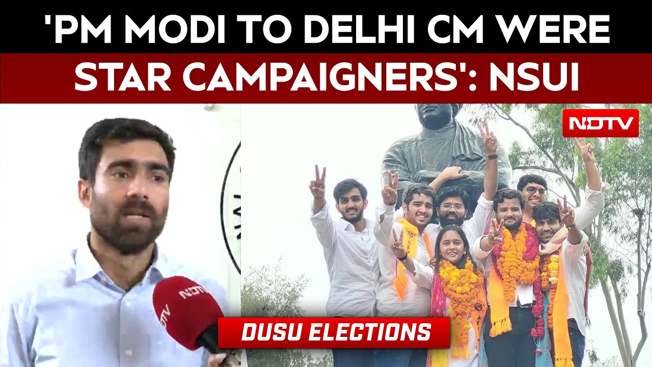 'PM Modi To Delhi CM Were Star Campaigners': NSUI's Vinod Jakhar On DUSU Polls