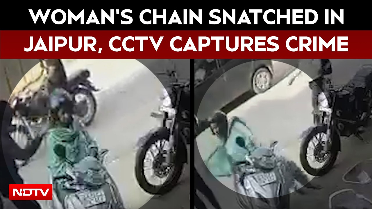 Jaipur News | Woman’s Chain Snatched In Jaipur’s Bajaj Nagar, CCTV Captures Crime
