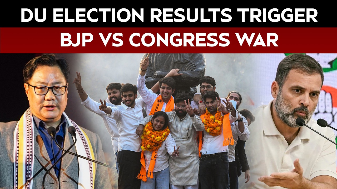 DU Election Results | DUSU Results Trigger BJP-Congress War After ABVP Wins Three Key Posts