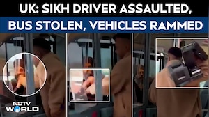 On Camera, Yemeni Man Assaults Sikh Driver, Steals His Bus, Rams Vehicles In UK