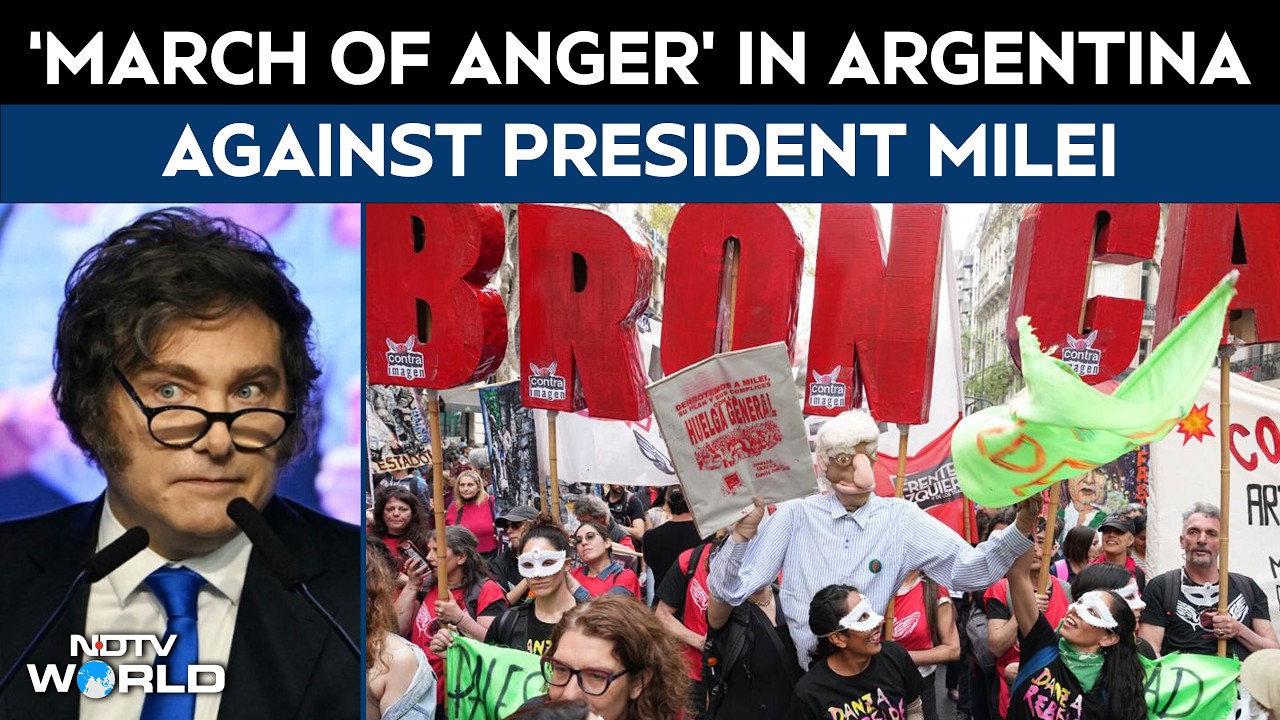 Argentina’s “March Of Anger” Draws Hundreds In Buenos Aires Against President Milei Policies