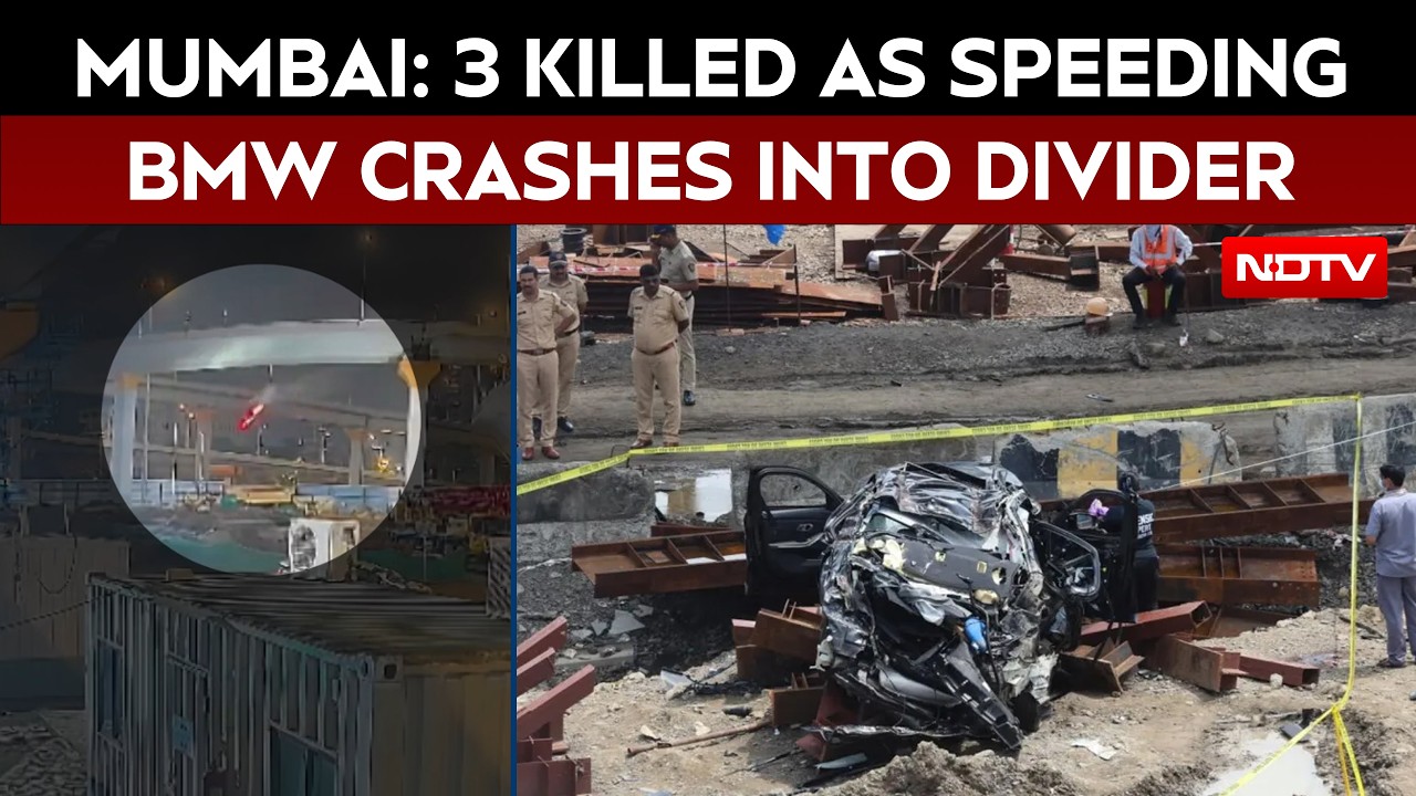 Mumbai Coastal Road BMW Crash: 3 Killed, 1 Critically Injured