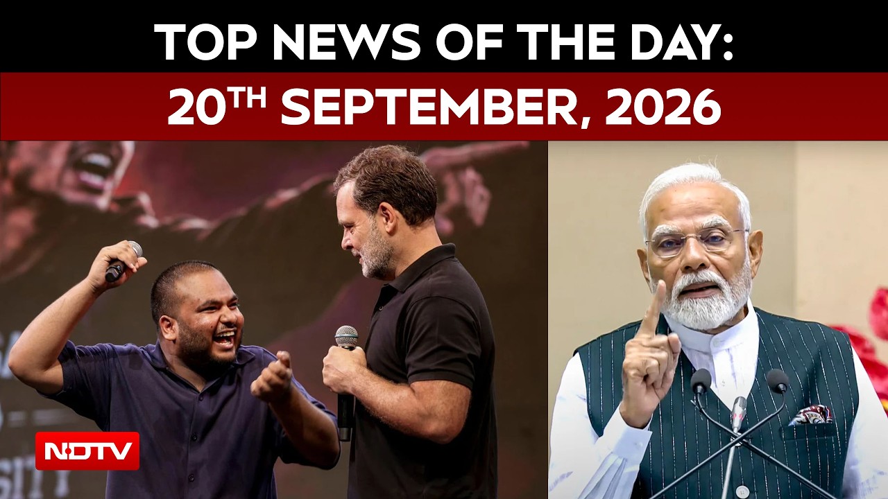 'Maa' Joke Targets PM At Rahul's Event, BJP Hits Out | Top News Of The Day: 20th September, 2026