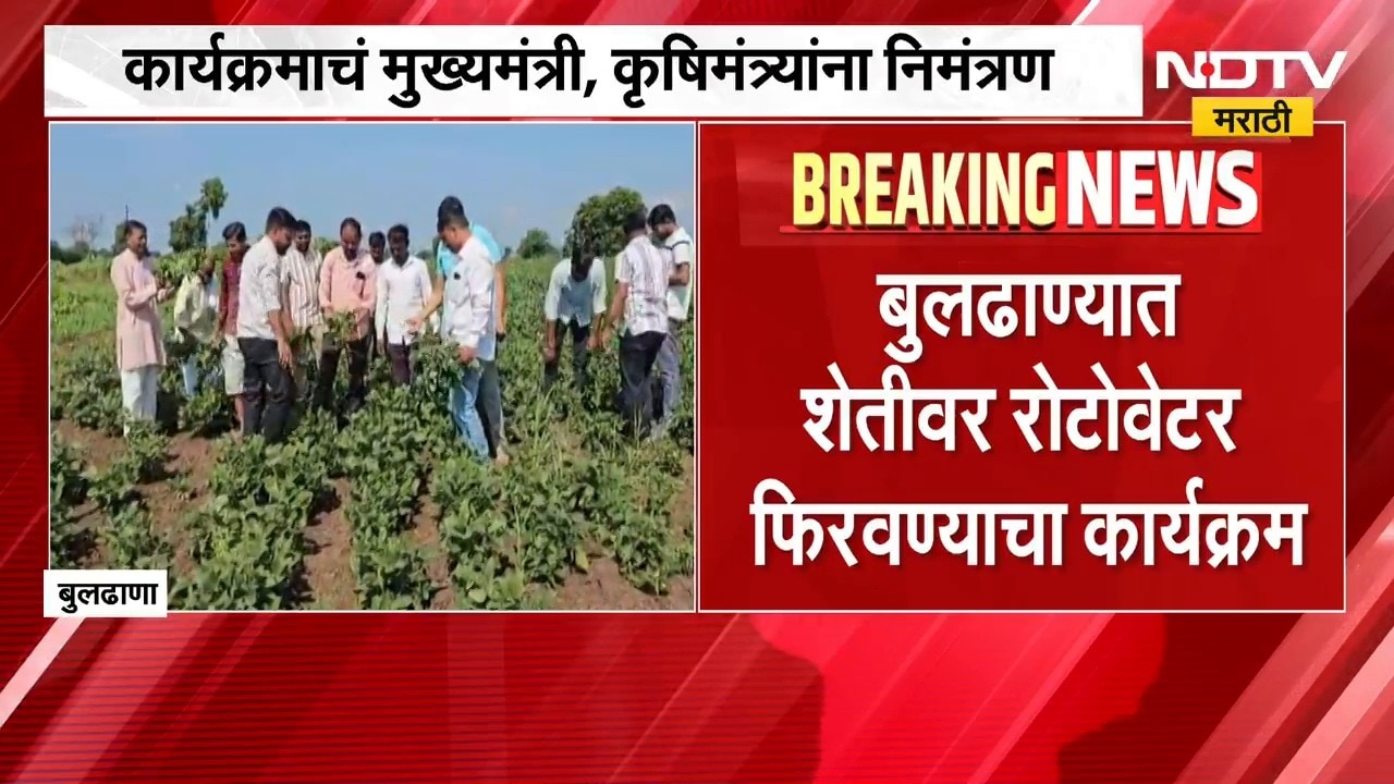 Buldhana Farmer | बुलढाण्यात शेतीवर रोटावेटर फिरवण्याचा कार्यक्रम, शेतकऱ्याकडून कोणाला निमंत्रण?