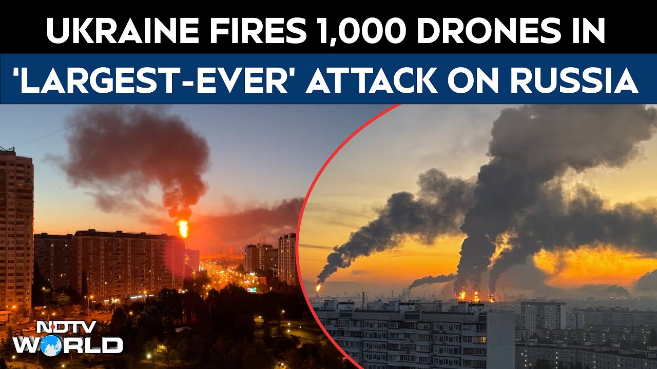 Ukraine Bomb Attack | Ukraine Fires 1,000 Drones In ‘Largest-Ever’ Attack On Moscow