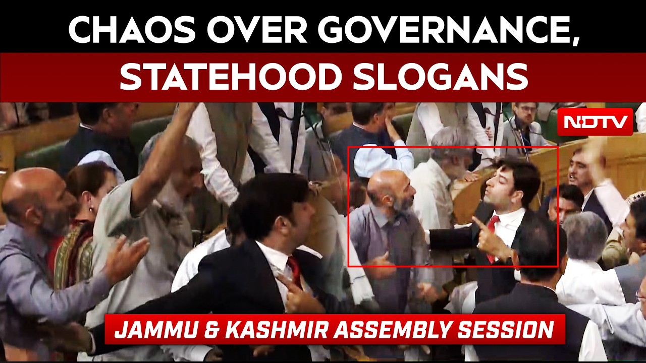 Ruckus In J&K Assembly As BJP Raises Governance Issues, Oppn Demands Statehood