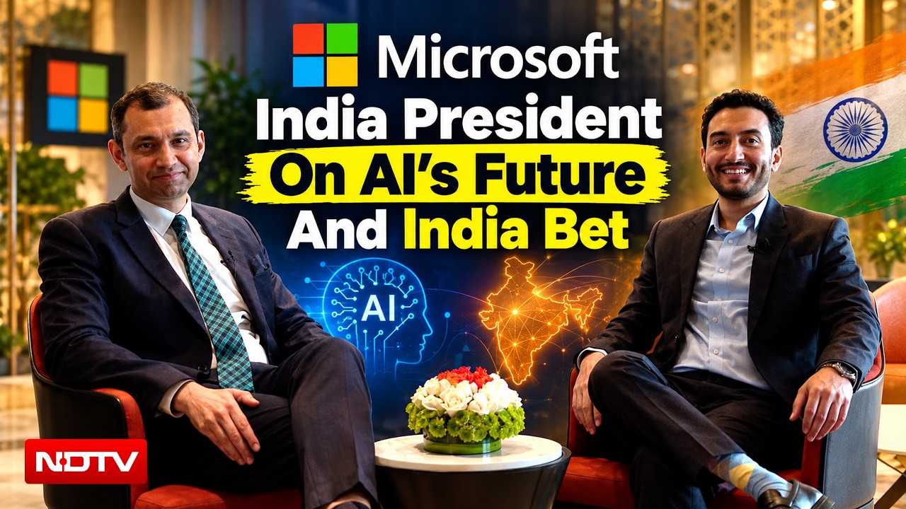 Microsoft India President Puneet Chandok On AI’s Future, India’s AI Race & Jobs | NDTV Exclusive