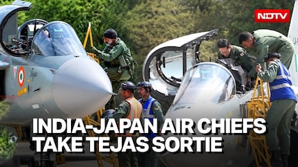 India-Japan Air Chiefs Fly Tejas Formation Together In Jodhpur
