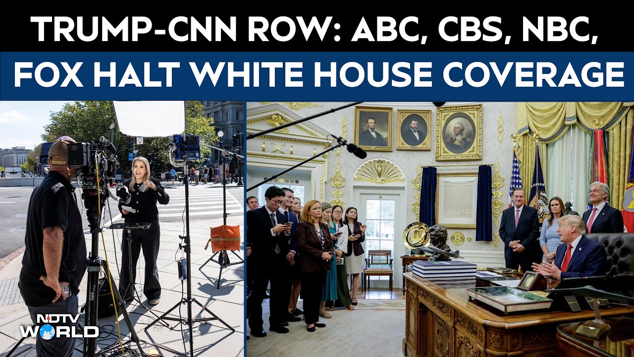 Trump-CNN Row: ABC, CBS, NBC, Fox Halt White House Coverage