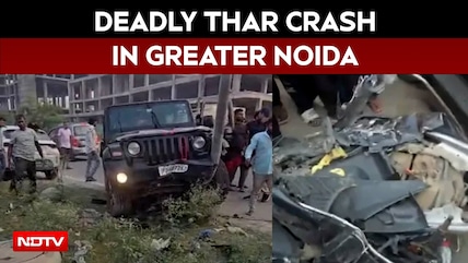 Thar Hit-And-Run Noida | Rider Dies, Wife Injured After Speeding Thar Hits Scooter In Greater Noida