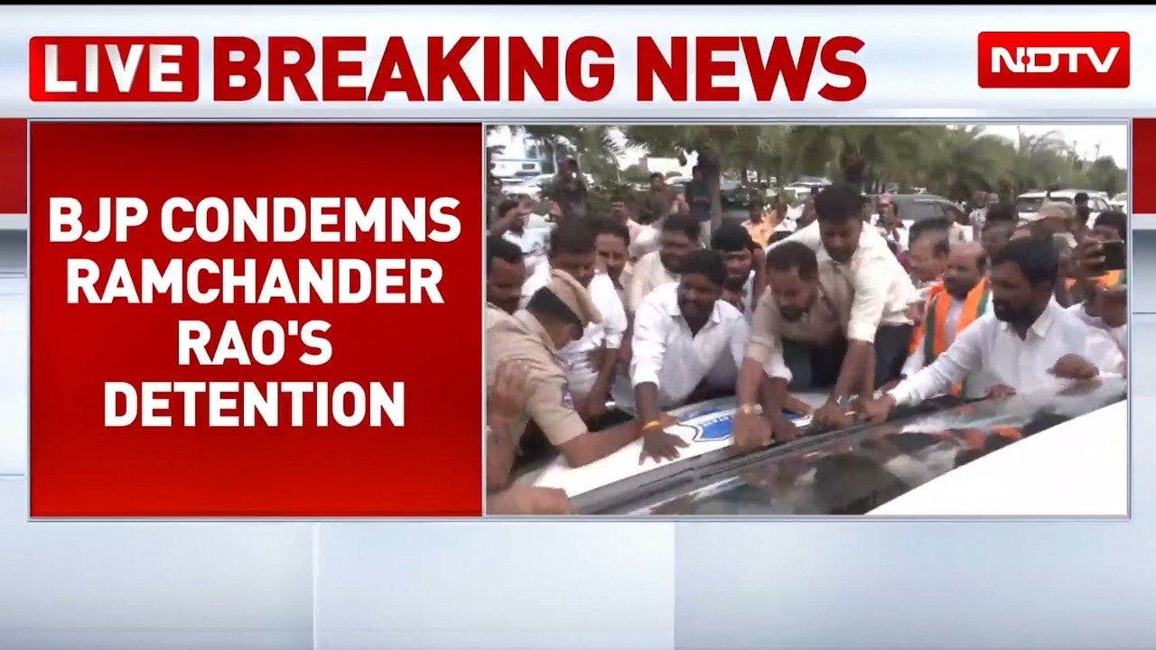 Telangana Water Row: BJP Chief Stopped On Way To Farmers’ Protest