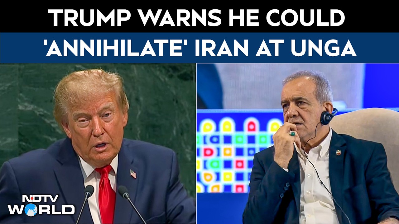 UNGA 2026 | Donald Trump Warns He Could 'Annihilate' Iran Without A Peace Deal
