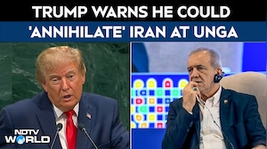 UNGA 2026 | Donald Trump Warns He Could 'Annihilate' Iran Without A Peace Deal