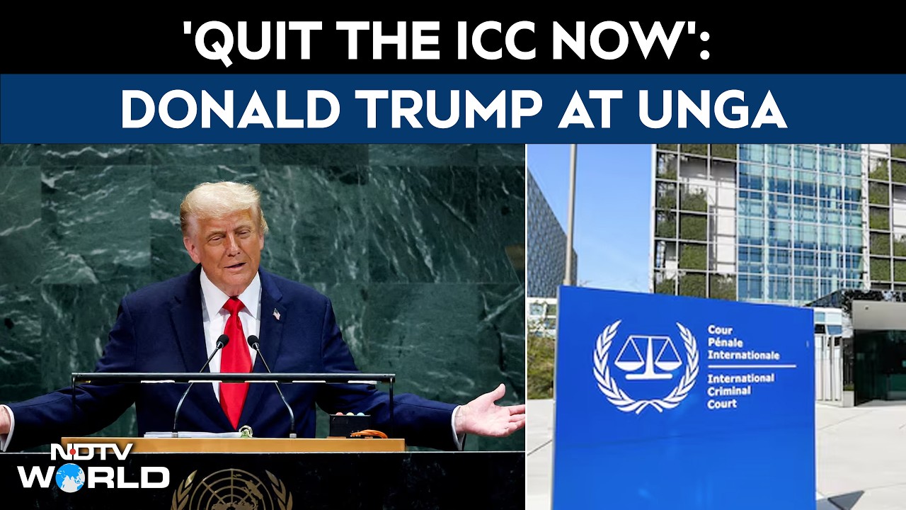 Trump UNGA Speech | 'Quit the ICC now': US President Trump's Dramatic Message To World Leaders