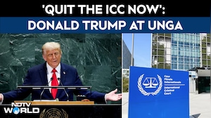 Trump UNGA Speech | 'Quit the ICC now': US President Trump's Dramatic Message To World Leaders