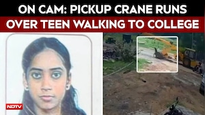 On Camera, Pickup Crane Runs Over Teen Walking To College, Driver Flees Spot