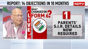 SIR Row: Abhishek Manu Singhvi Raises Questions Over Form 6, EC Functioning