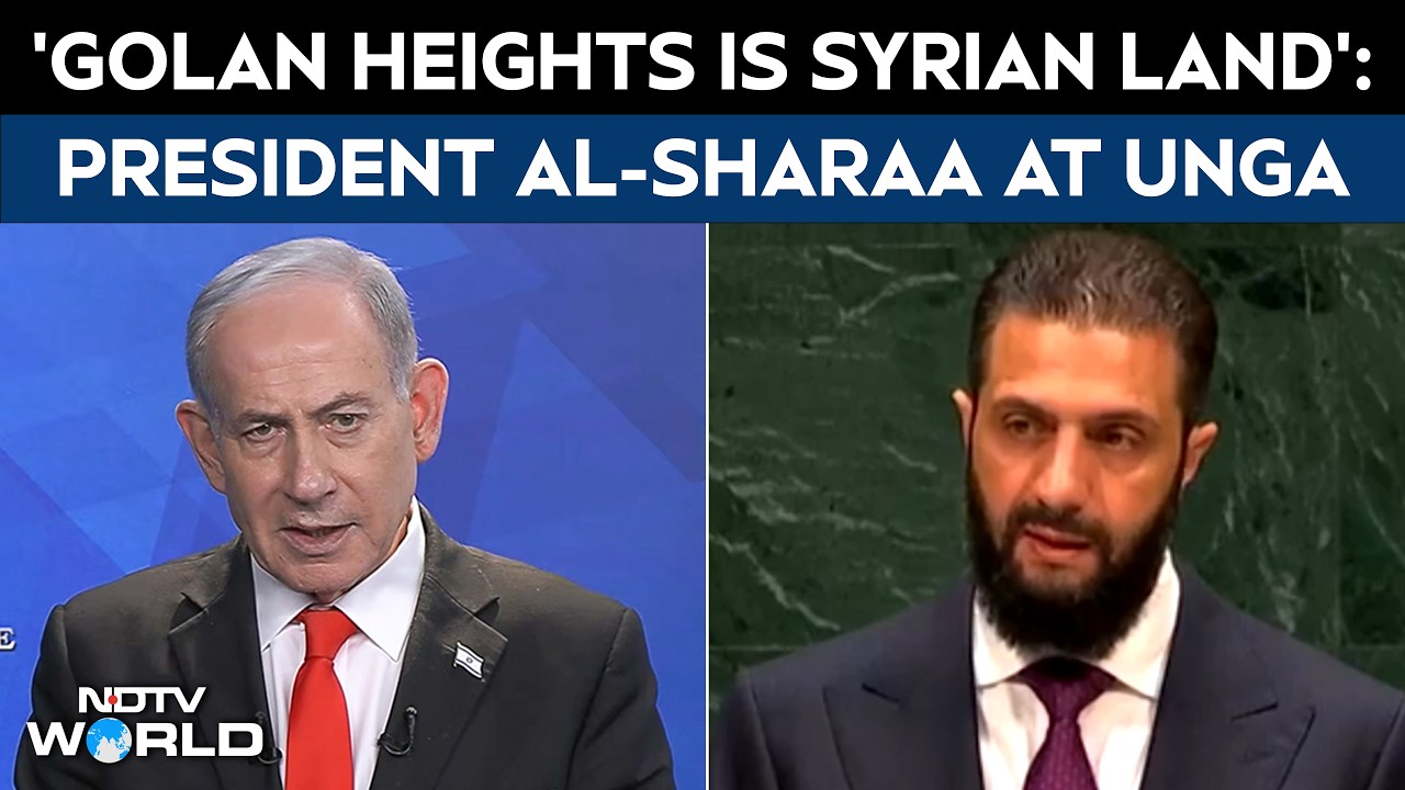 UNGA 2026 | 'Golan Heights Is Syrian Land': Syrian President Ahmad Al-Sharaa Criticises Israel