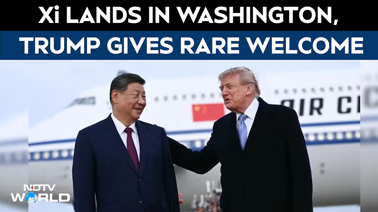 Xi Jinping Lands In US For Key State Visit, Donald Trump Receives Him