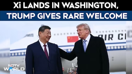 Xi Jinping Lands In US For Key State Visit, Donald Trump Receives Him