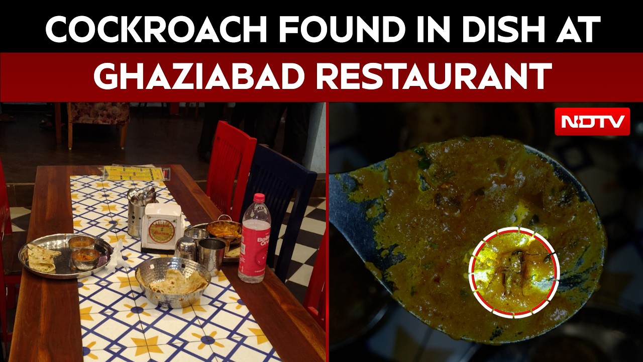 UP News | Cockroach Found In Dish At Ghaziabad’s Garam Dharam Dhaba, Food Safety Team Conducts Raid