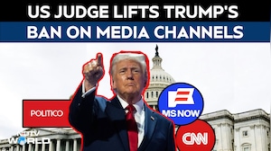 US Latest News | US Judge Lifts Trump's White House Ban On CNN, MS NOW, Politico