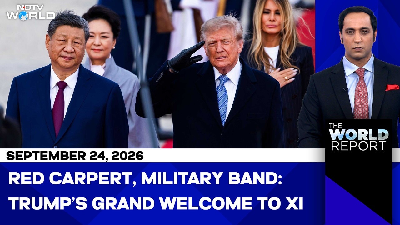 Red Carpet, Military Band & A Flyover: Trump Rolls Out The Grandeur For Xi Jinping