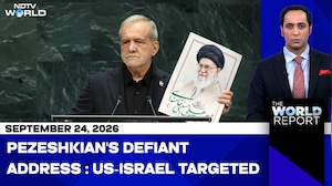 West Asia Crisis: Iranian President Pezeshkian Delivers Defiant Address At UNGA