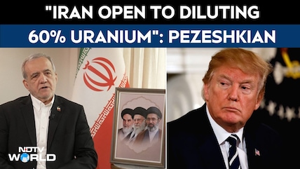 Iran Ready To Dilute 60% Uranium As Pezeshkian Urges US To Make A Choice